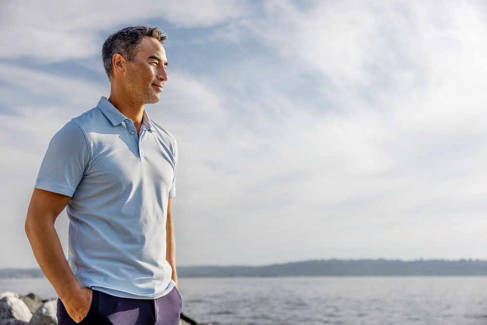 Oceanside Stretch Polo Heren - Afbeelding 5